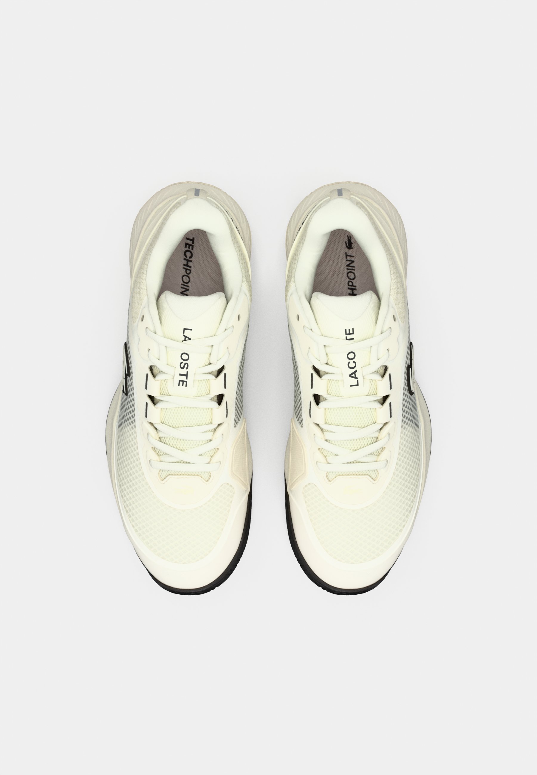 Lacoste Sport TECH POINT – Multicourt-Tennisschuhe – Off-White/Schwarz