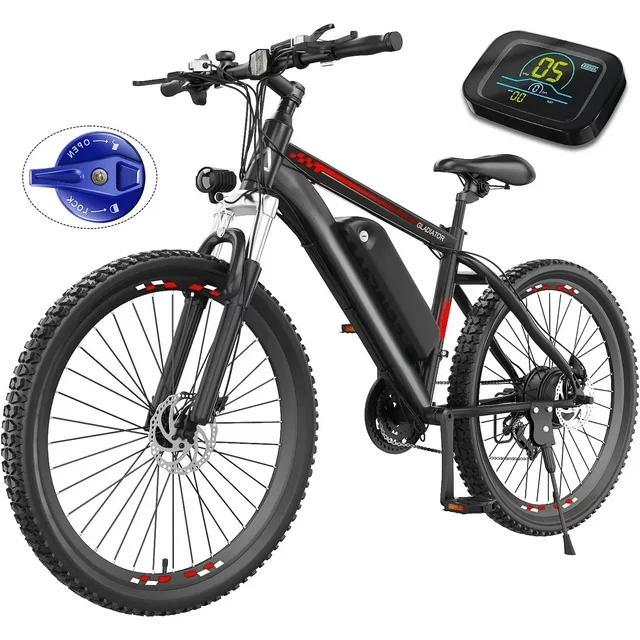 Funcid Elektrofahrrad, E-Bike für Erwachsene, 27,5 Zoll, 500 W, Elektrofahrrad für Erwachsene, 31,9 km/h, elektrisches Mountainbike, 48 V 10,4 Ah Akku