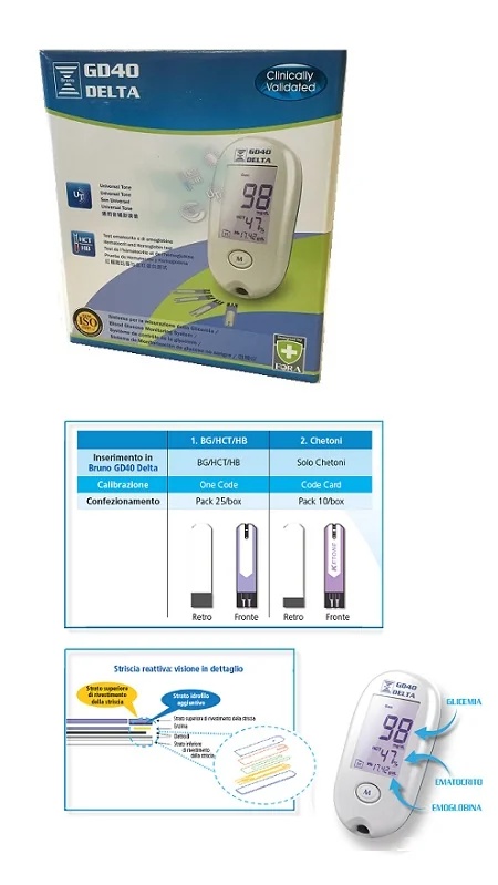 BRUNO FARMACEUTICS Bruno Gd40 Delta-glucometer