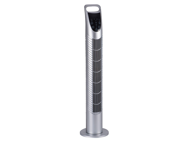 Wentylator kolumnowy z pilotem 78 cm srebrny