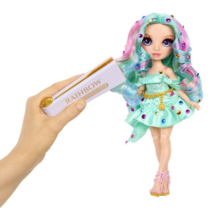 Rainbow High - Bambola alla moda Be Dazzling - Celine Turchese - 28 cm - Gemme scintillanti e accessori inclusi
