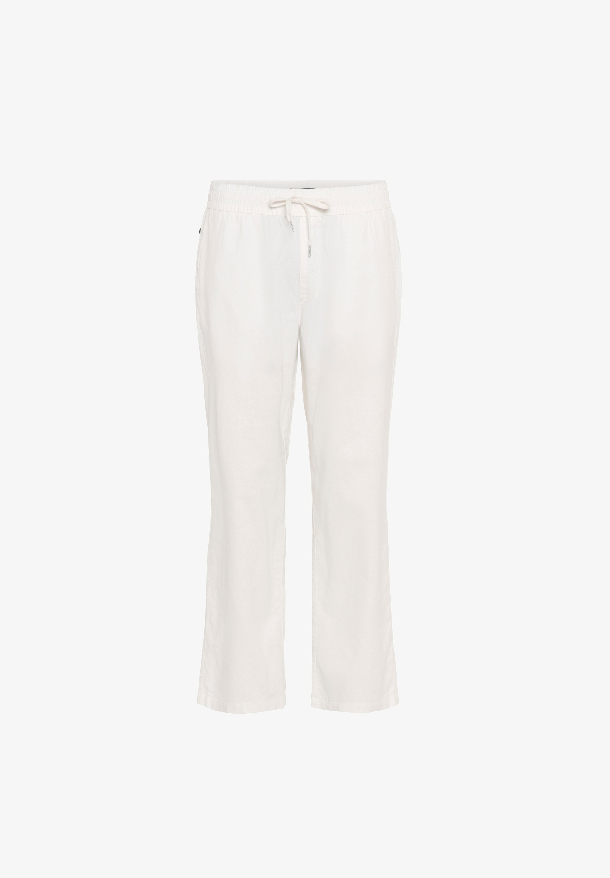 Matinique BARTON WIDE - Pantaloni - bianco screziato