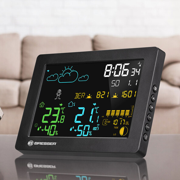 MeteoTemp Baro HZ színes időjárás állomás beépített ébresztőórával