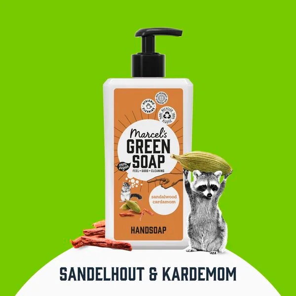 Marcel's Green Soap sandalkoka un kardamona roku ziepes<br>500ml