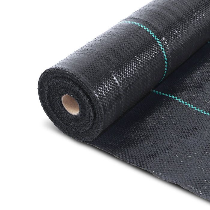 Tejido geotextil VOUNOT® para el control de malezas, 50 m x 1 m, 100 g/m² - Tejido geotextil resistente a los rayos UV contra las malas hierbas.