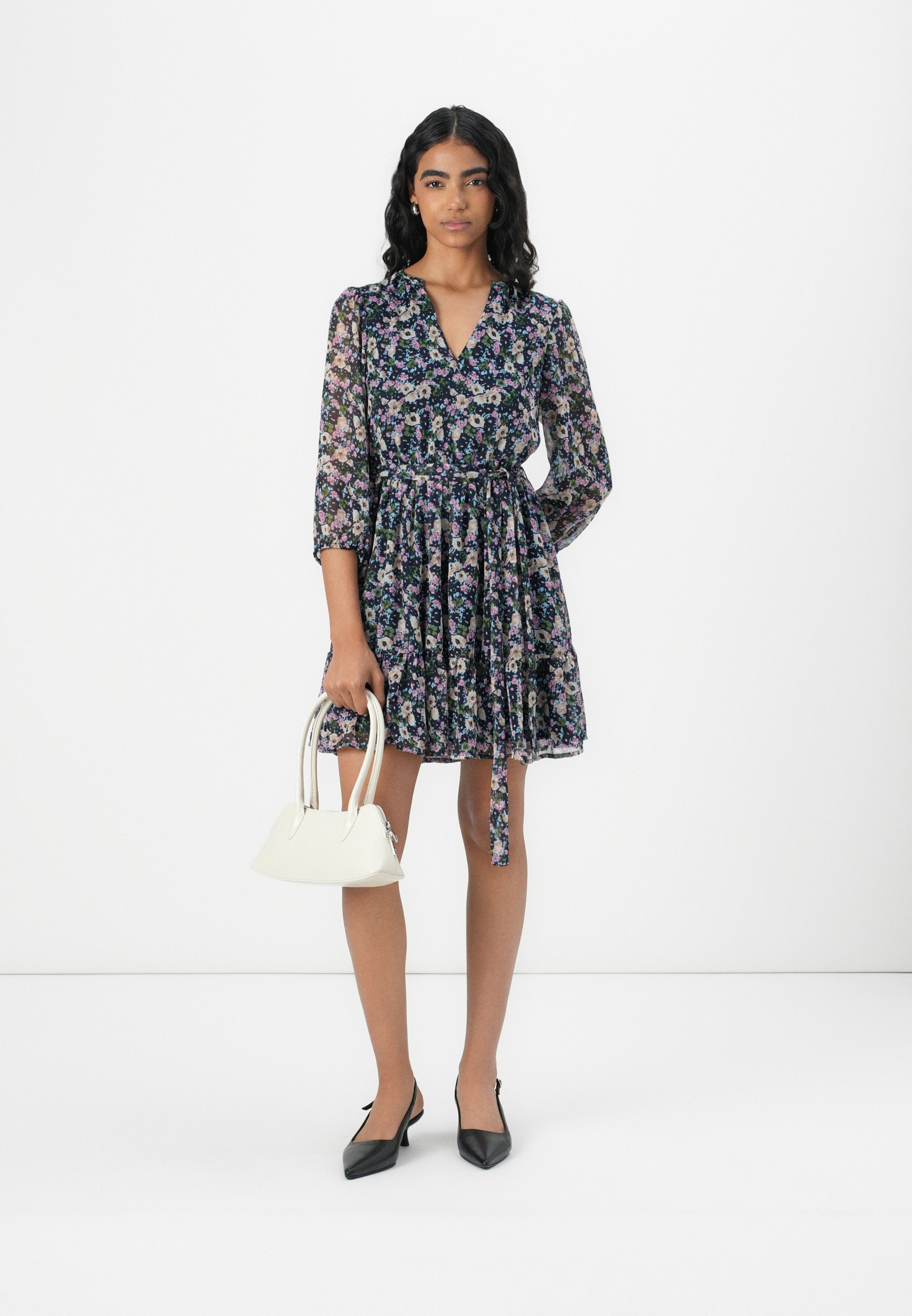 ROBE COURTE VILA VIFALIA - Robe de jour - Blazer bleu marine