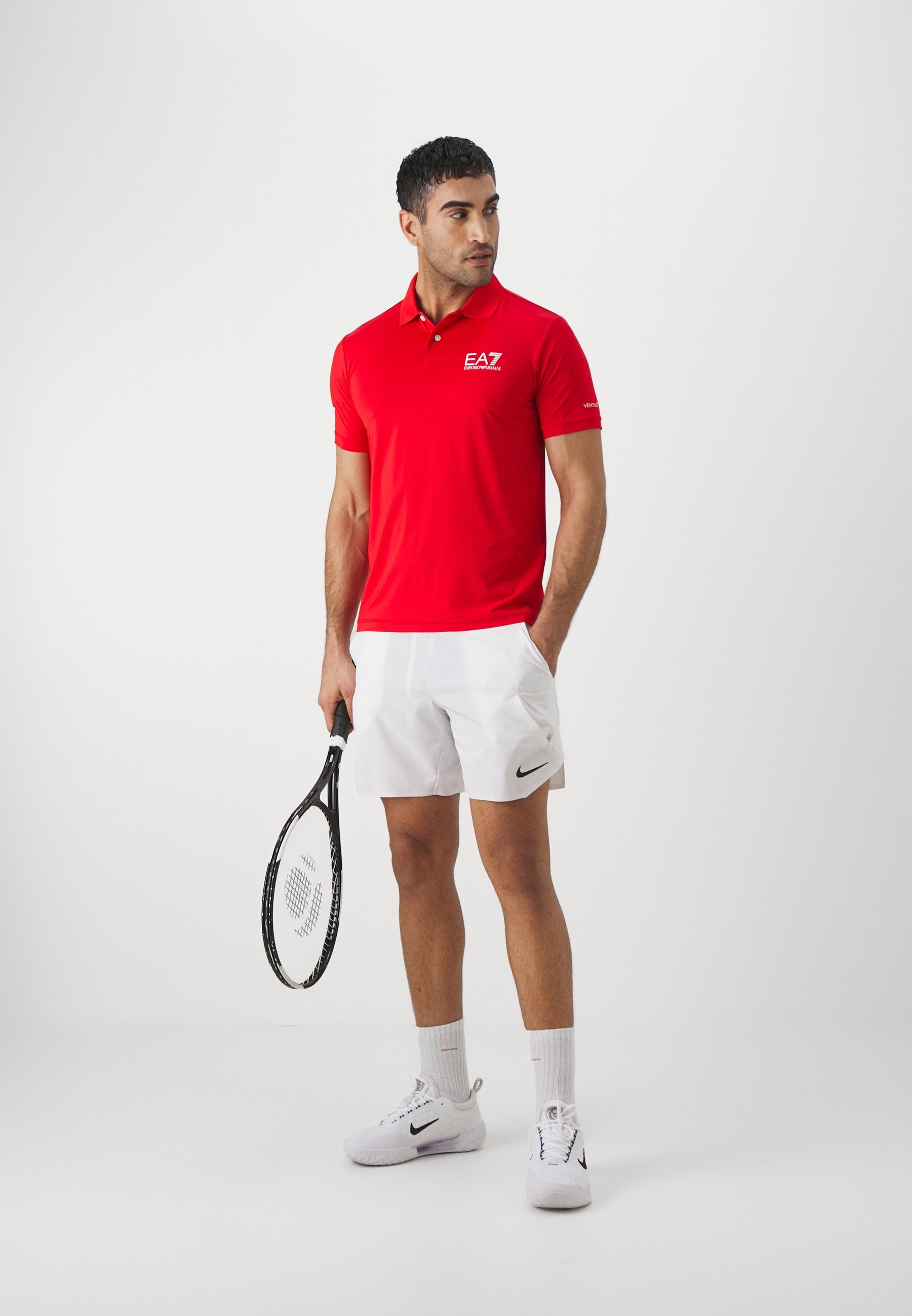 EA7 Emporio Armani MULTI VENTUS7 - Poloshirt - Racing Red