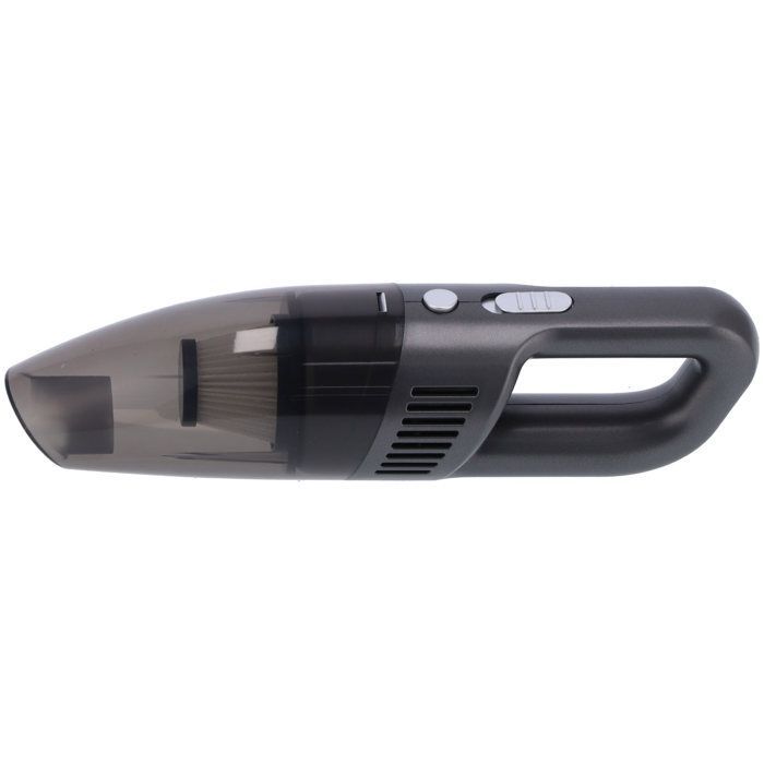 120W Portable Car Vacuum Cleaner, Handheld Vacuum, Wet and Dry, USB Charger, with 5 Connectors, Silver