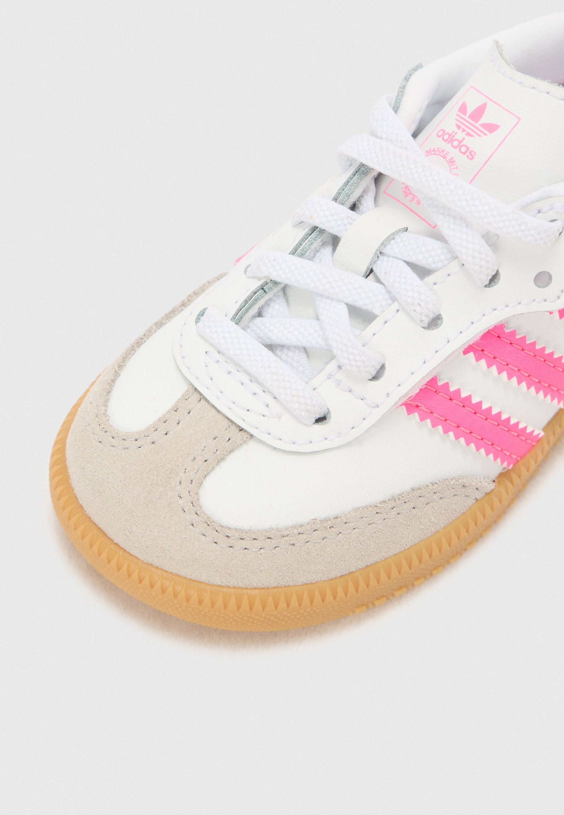 adidas Originals SAMBA UNISEX - Sneakers - wit/lichtroze/gum