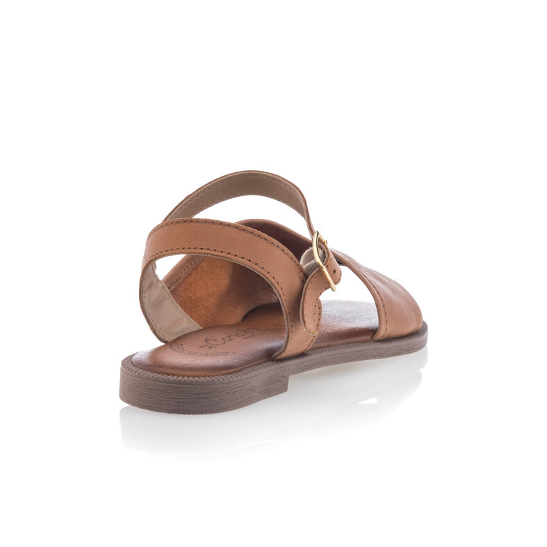 Braune Damensandalen / Zehenfreie Schuhe