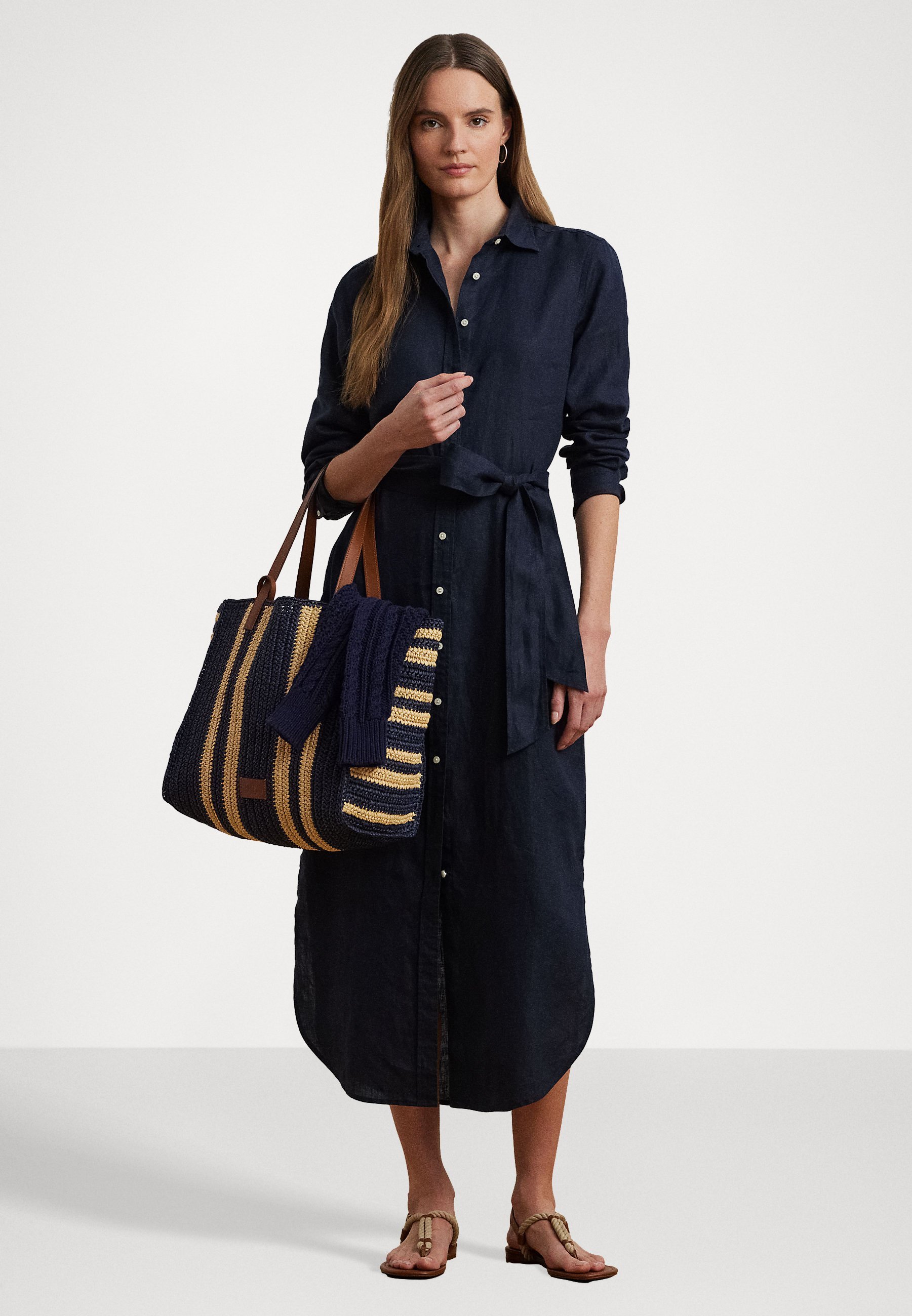Abito da giorno a maniche lunghe Shadny di Lauren Ralph Lauren - Abito a camicia - blu navy