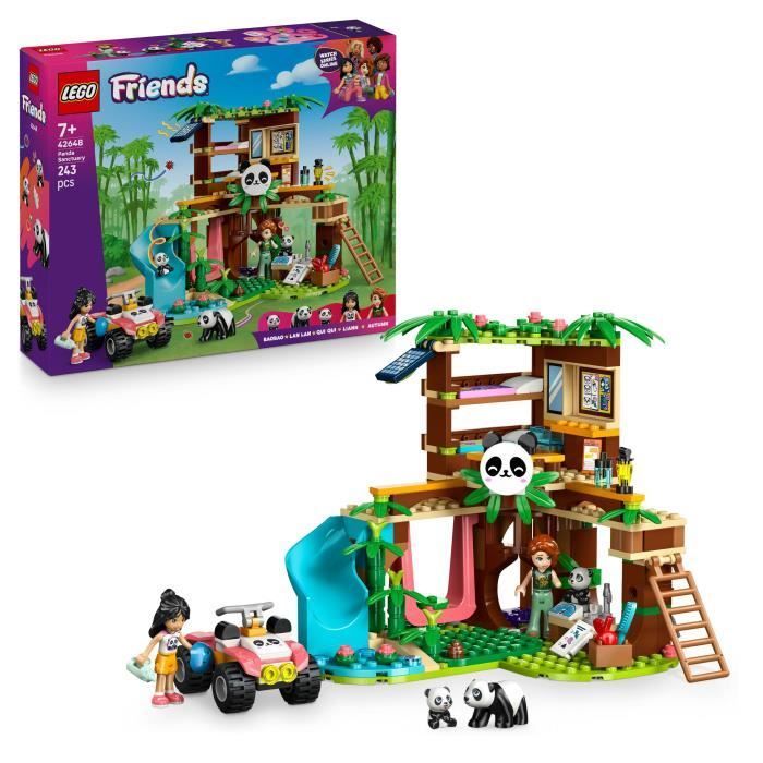 LEGO Friends 42648 Le Sanctuaire des Pandas - Jeu de Construction dès 7 Ans