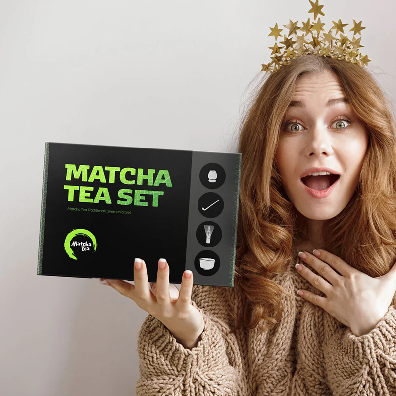 Matcha thee Matcha set Profi Isamu cadeauset voor het bereiden van de drank