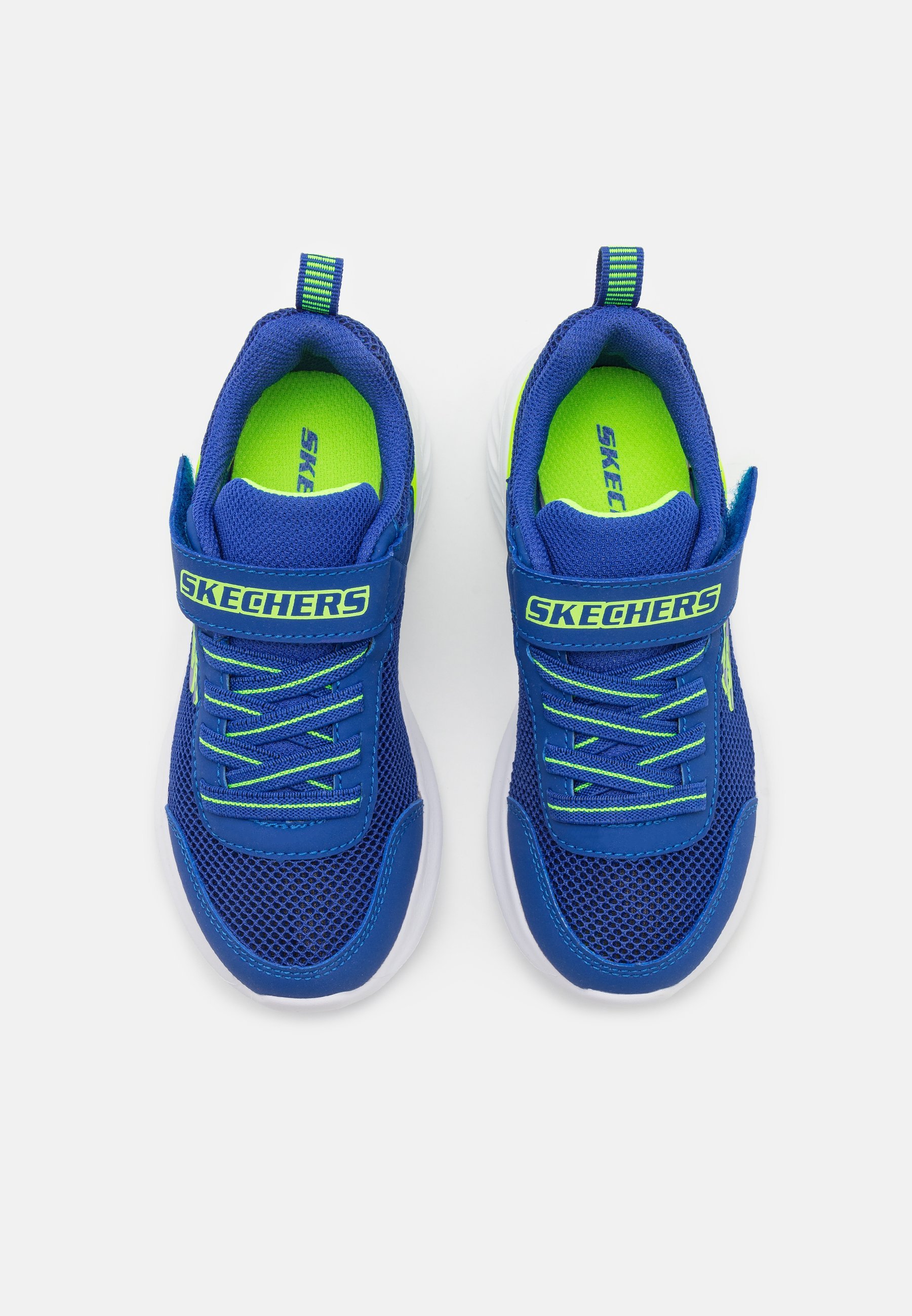 Skechers BOUNDER-TECH - Sneakers laag - blauw/lime