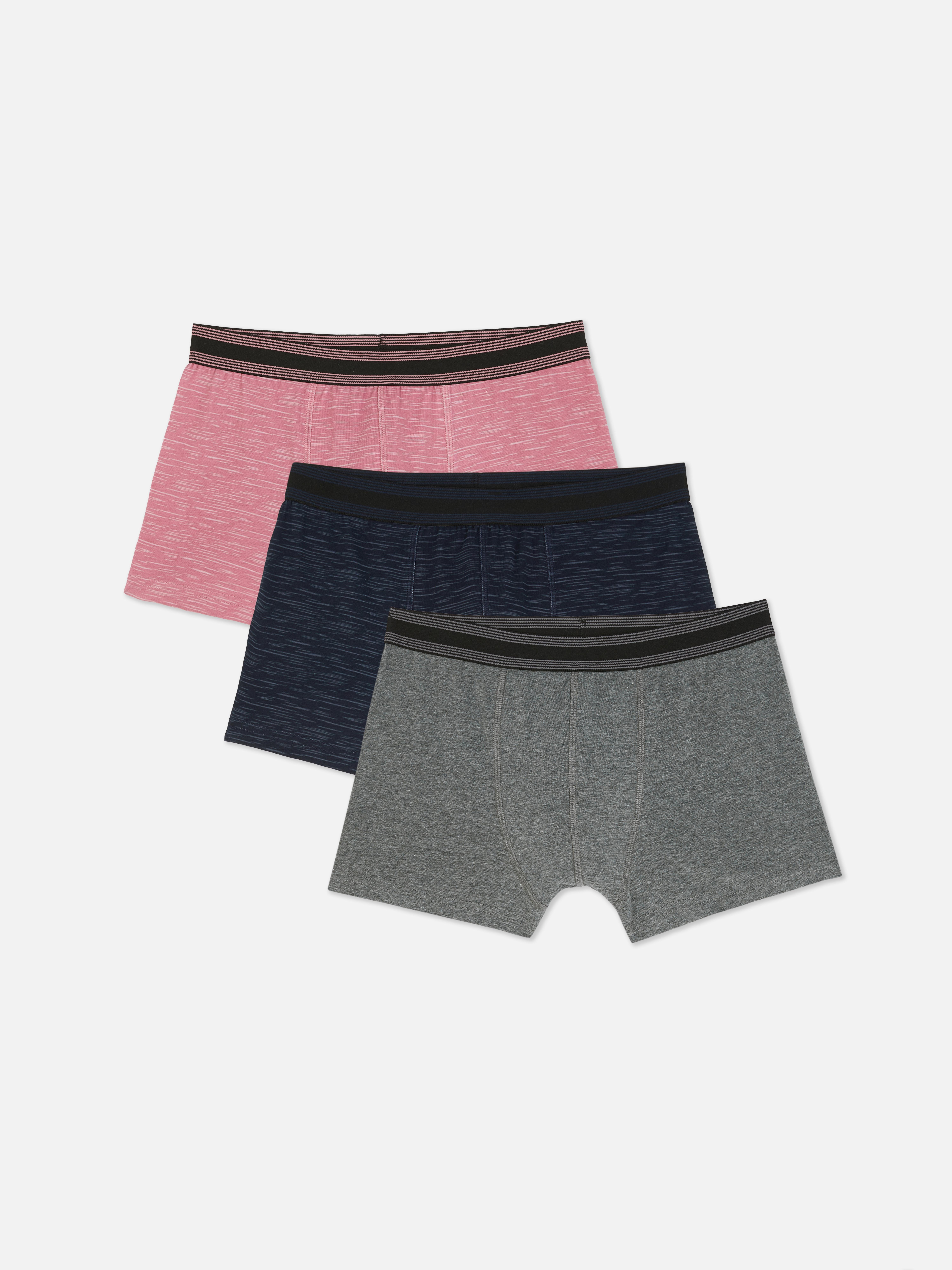 Chiloți boxer vopsiți în culori space-dye, set de 3. Un pachet multiplu de boxeri din bumbac bogat, cu modele vopsite în culori space-dye, în diverse culori.