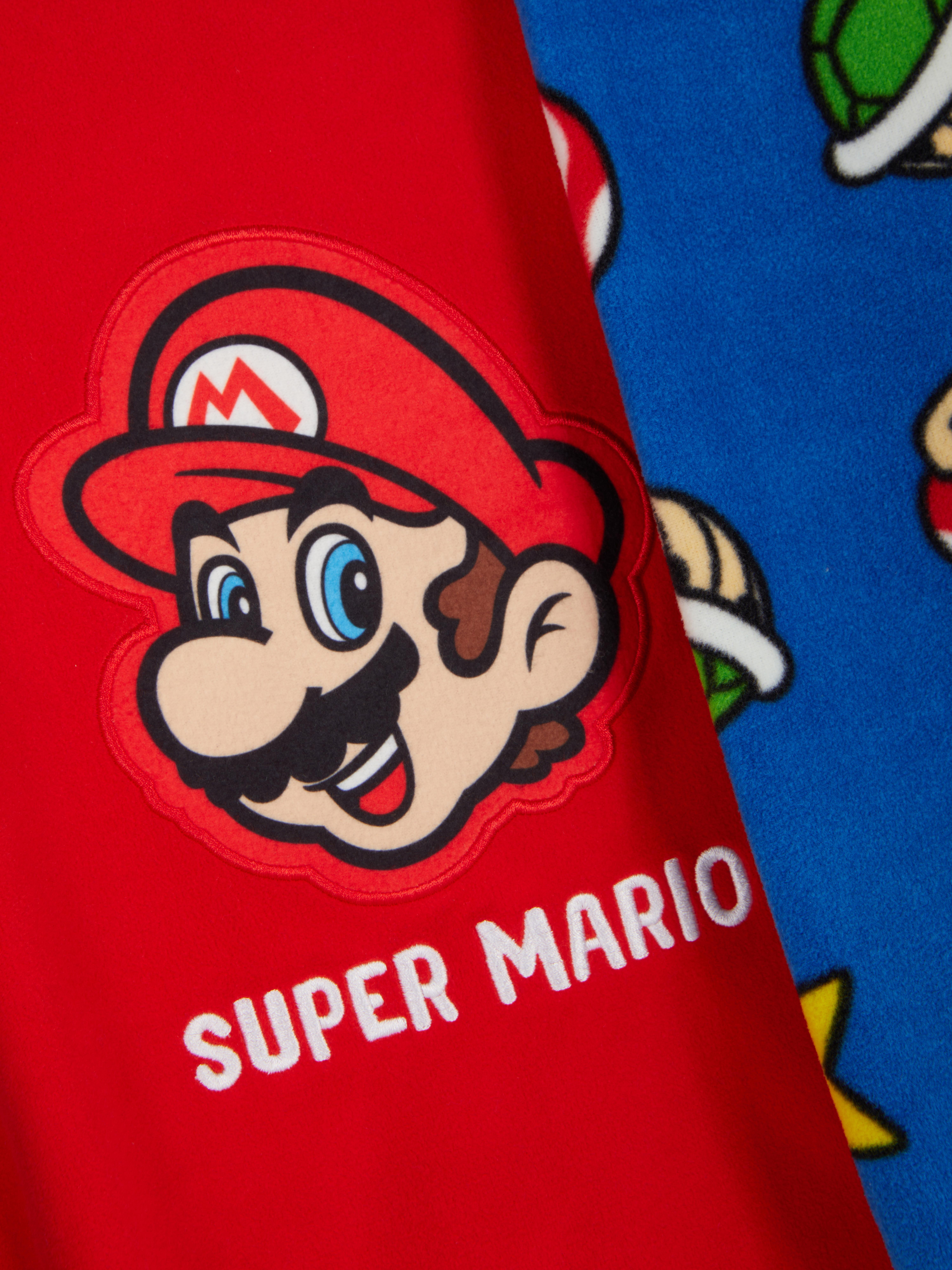 Pijamale din fleece Pijamale Super Mario cu tricou și pantaloni, gata pentru lumea Mario