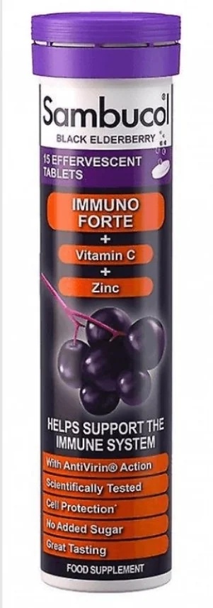 NAMED Sambucol bruistabletten 15, voedingssupplement