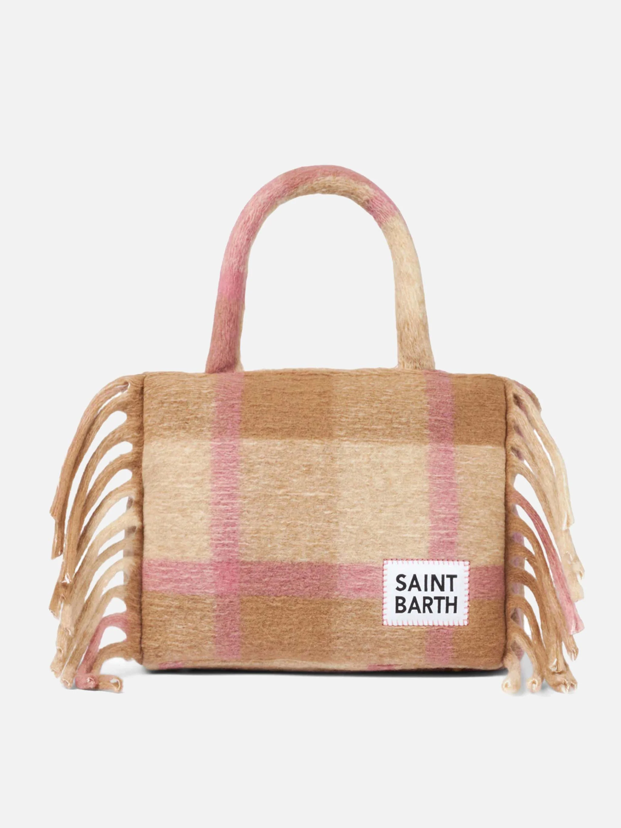 Bolso Colette cubierto con estampado de tartán.