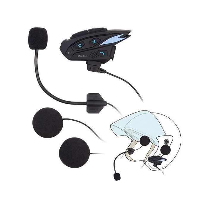 Motorrad-Intercom für bis zu 8 Personen mit Bluetooth-Funktion