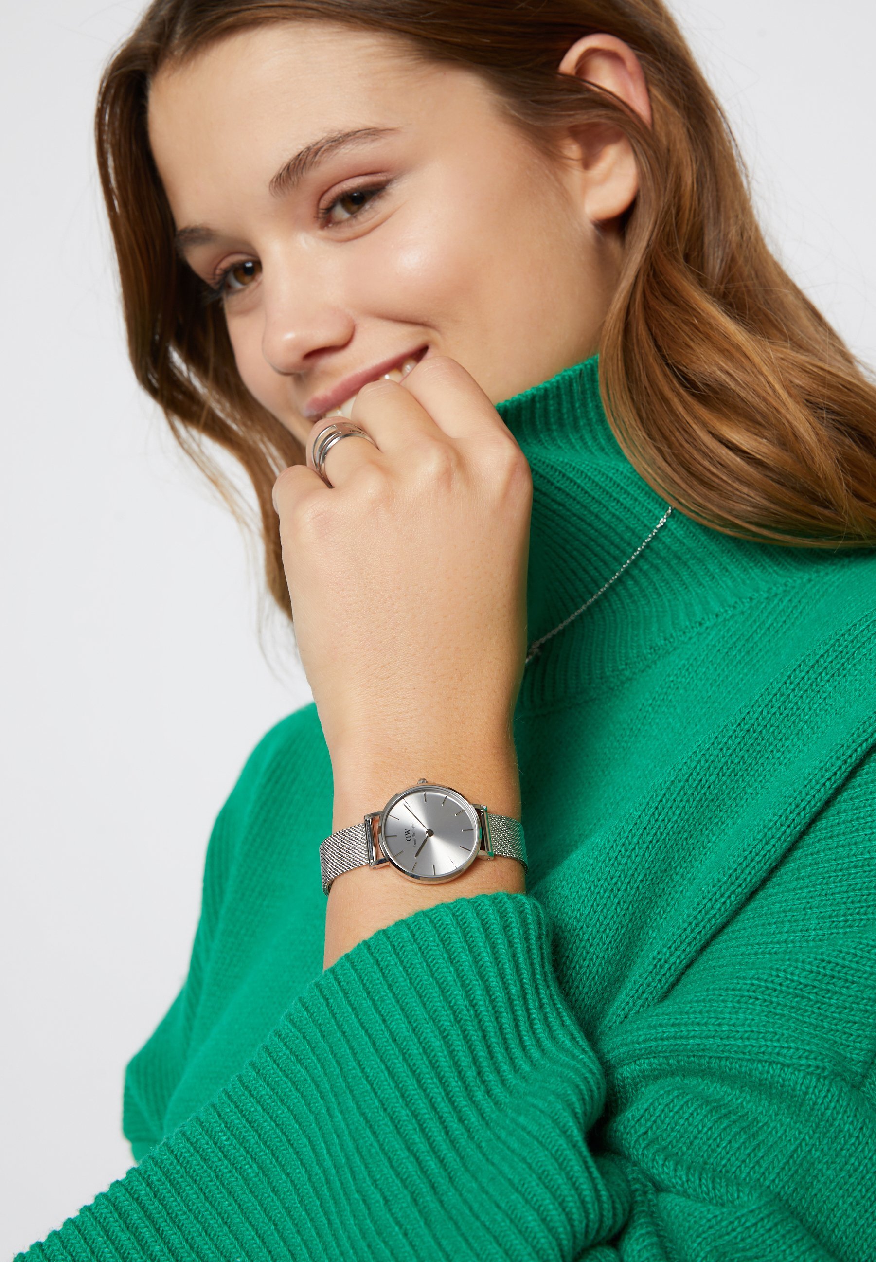 Daniel Wellington PETITE UNITONE, 28MM SILVER - Hodinky - stříbrné barvy