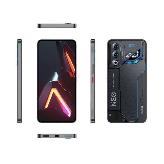 Smartphone - ZTE - nubia Neo 3 GT 5G - 12GB RAM - 256GB ROM - Interstellar Gray