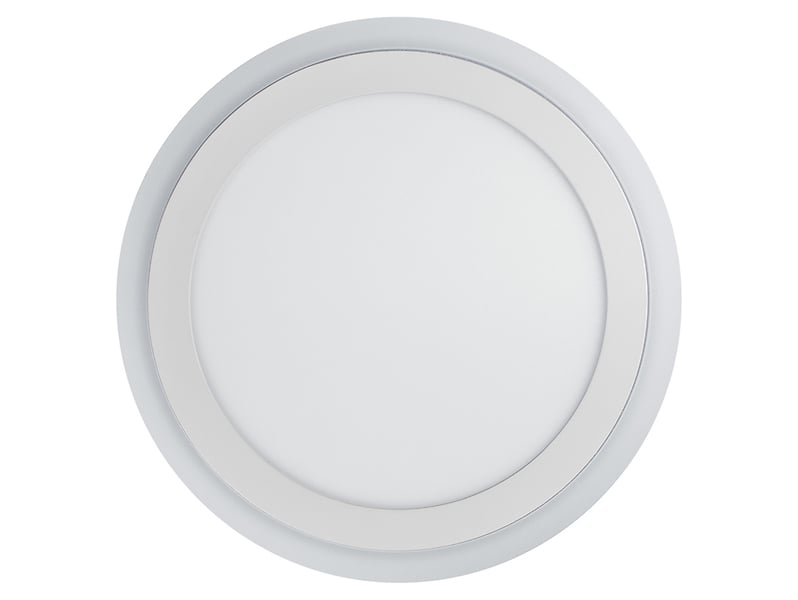 Plafon Clik LED 30 cm aluminiowy biały