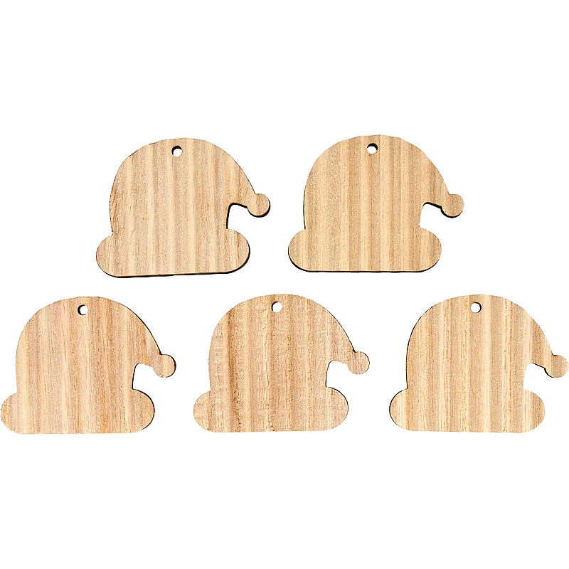 Décorations en bois pour la maison (lot de 5)