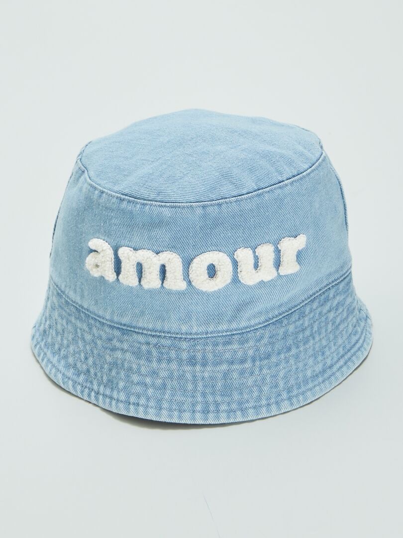 Boné jeans 'Amour' - ROSA