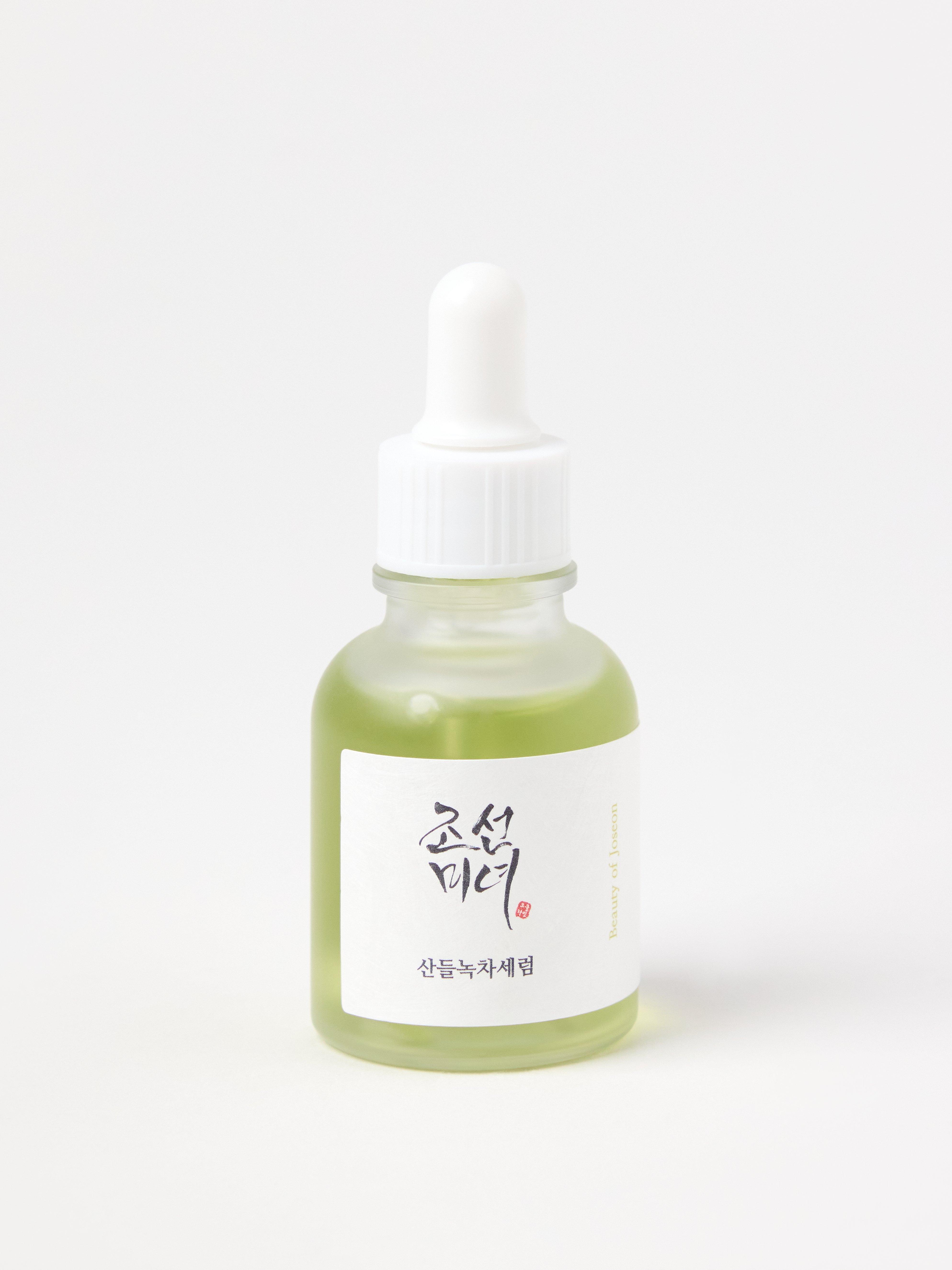 Suero calmante Belleza de Joseon: Té verde, pantenol. Sin color.