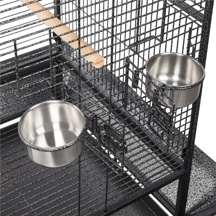 Jaula para pájaros de 81 x 76 x 174 cm para periquitos, cacatúas, loros y canarios - Metal - con zona de juegos - Yaheetech