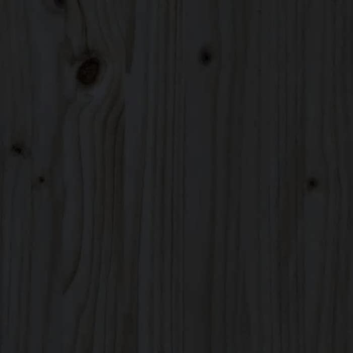 Cache Poubelle/ Abri pour poubelle sur roulettes - VIDAXL - noir bois massif de pin CC3356997