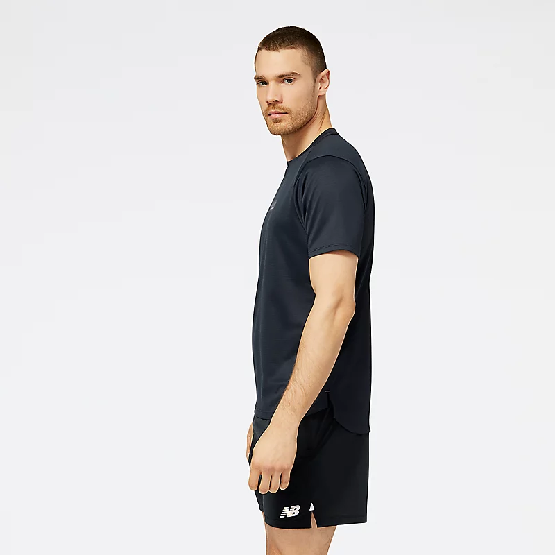 Men's Impact Run AT N-Vent Short Sleeve T-Shirt – BLACK