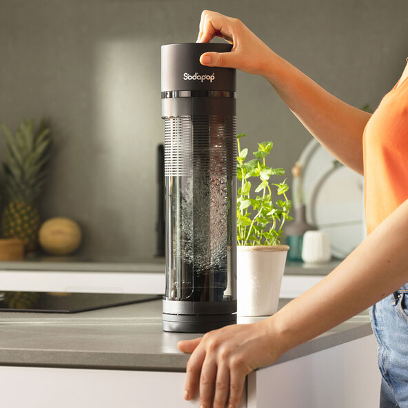 Logan bruiswatermaker, inclusief CO2-cilinder, 5-delige set.