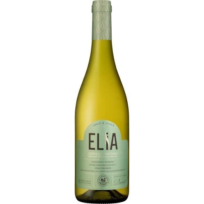 Elia 2024 Côtes de Gascogne - Vin blanc du Sud Ouest Naturellement bas en alcool 9°