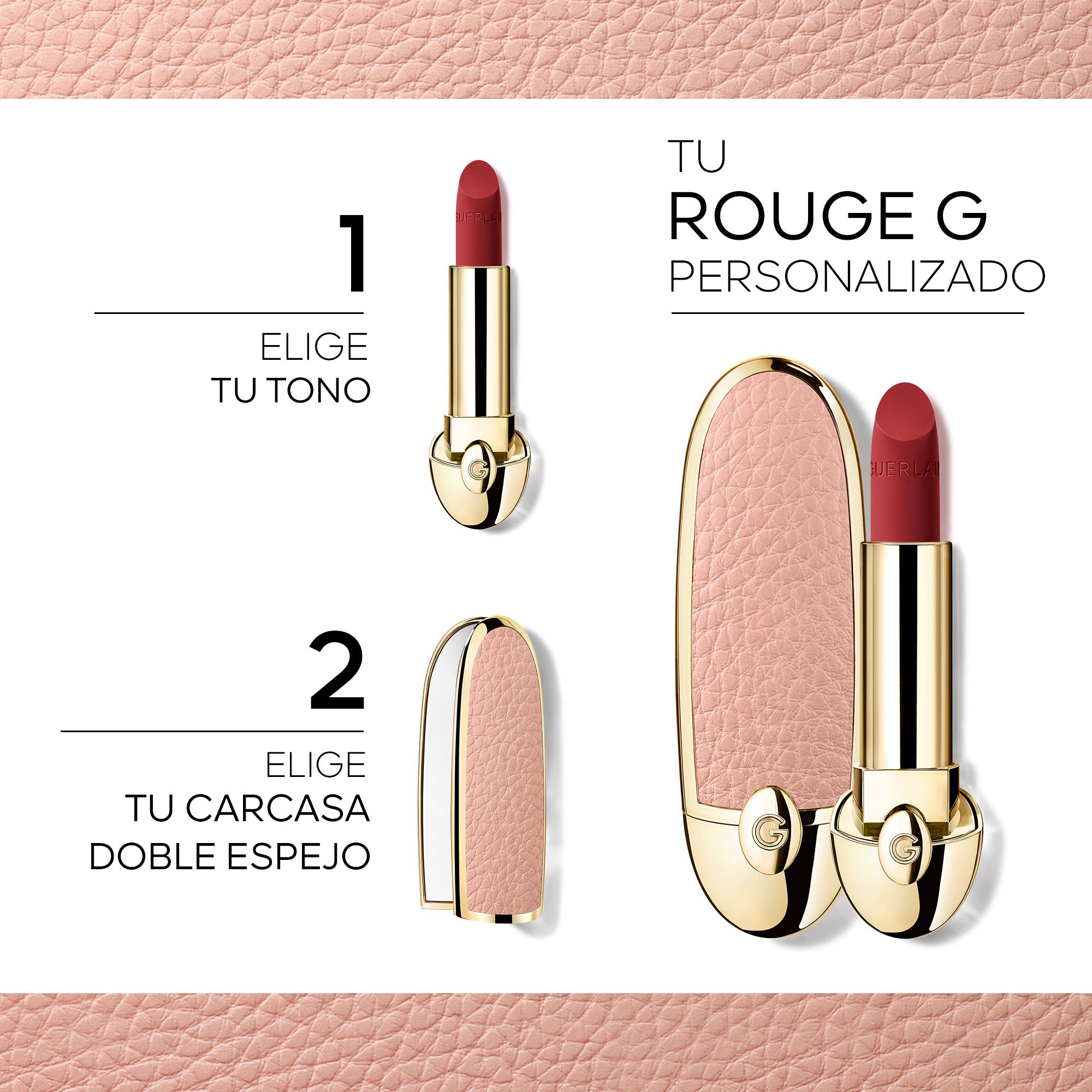 Rouge G Jewel Case Double Mirror Care Personalizable Lipstick Luksuzni ruževi za usne
