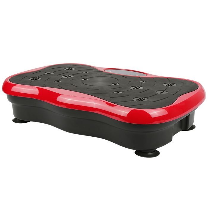 KEDIA Trilplatform, Zwart en Rood, Apparaat voor het Verbranden van Plat Vet, met Zwart-wit LCD-scherm, USB, Audio, Bluetooth
