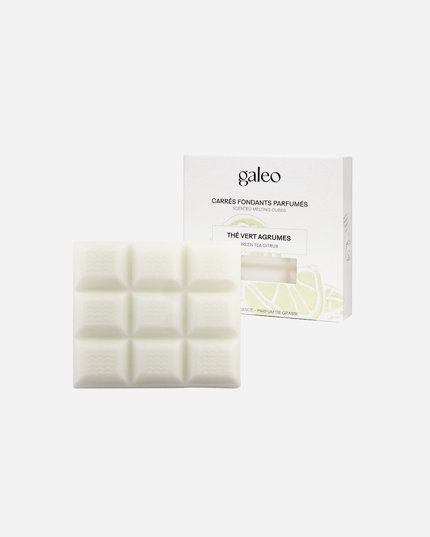 Galeo Carrés fondants parfumés thé vert / agrumes