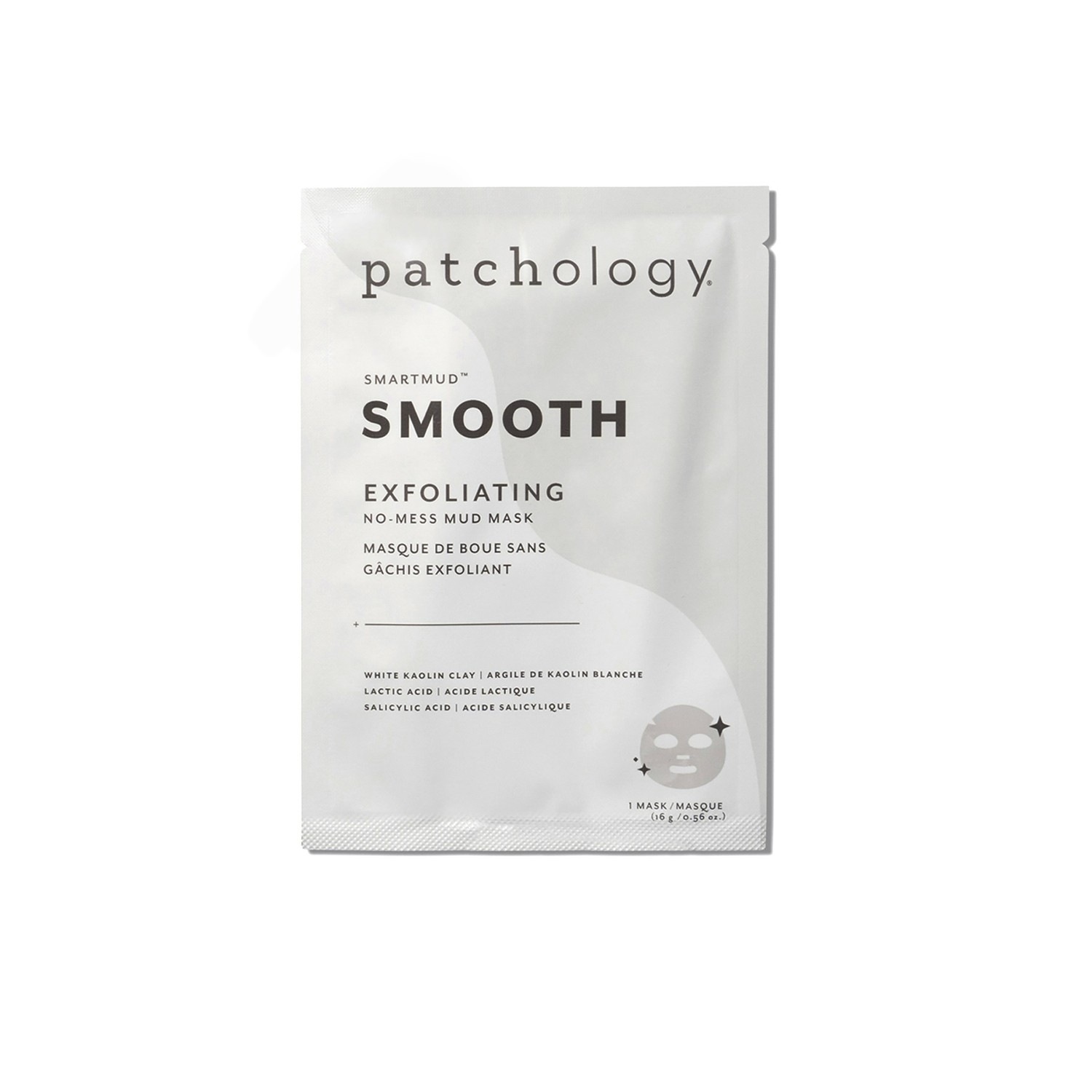 Patchology SmartMud hladká látková maska – 1 kus