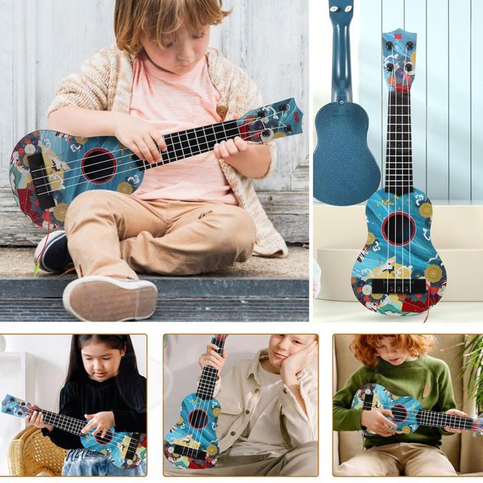 Ukelele en Do, 14x5x44cm, miniguitarra, tono estándar, ligera y portátil, fácil de aprender, hermosa y duradera, ideal para el aprendizaje.