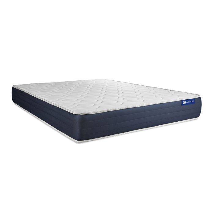 Conjunto de colchón y base de cama de 160x200 cm - Base de cama gris (requiere montaje) - Actilatex Sleep