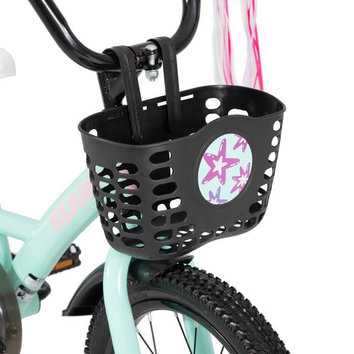 Vélo pour enfants - JOYSTAR - 16 pouces - Avec panier noir et roues d'entraînement - Convient aux enfants âgés de 4 à 7 ans - Vert