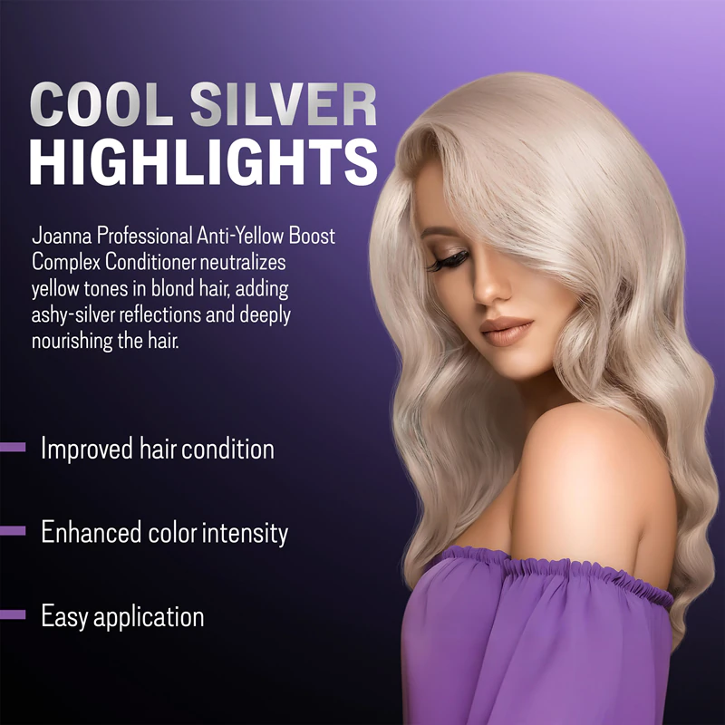 Condicionador revitalizante Joanna Professional Color Boost Complex para cabelos loiros e grisalhos