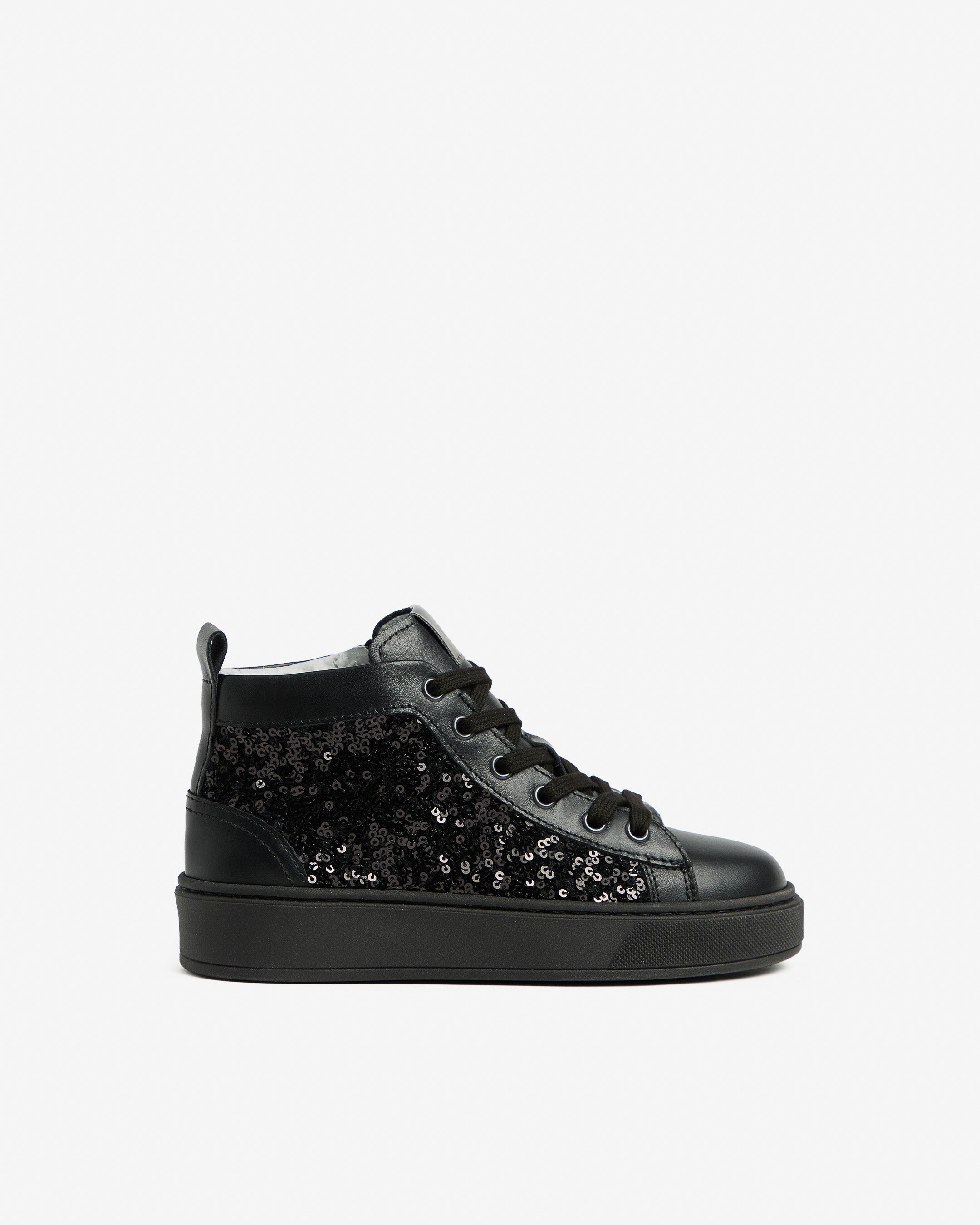  Sneaker aus Leder und Stoff für Teenager-Mädchen