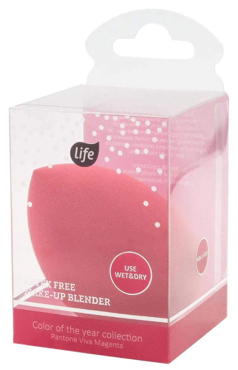 Life Gąbka do makijażu Non-Latex Viva Magenta