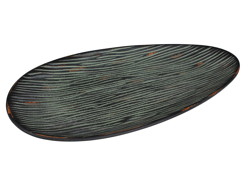 Podstawka drewniana Kongo 22 cm zielona
