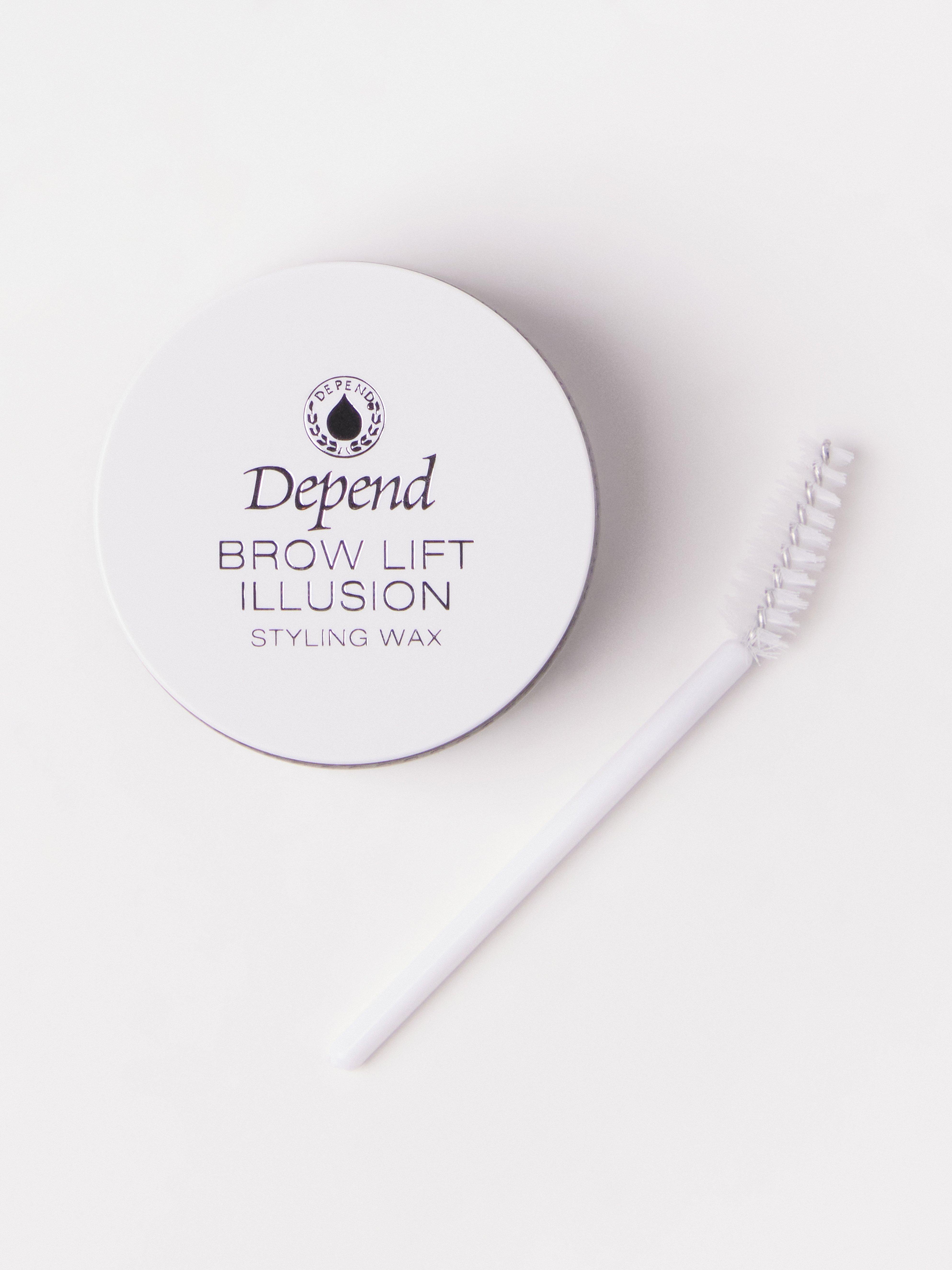 Cera de peinado con color Depend Brow Lift Illusion MARRÓN OSCURO