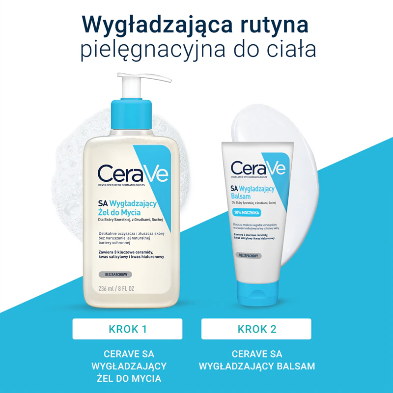 CeraVe Cleansers SA Smoothing Cleanser, een reinigende en verzachtende gel voor de droge huid.