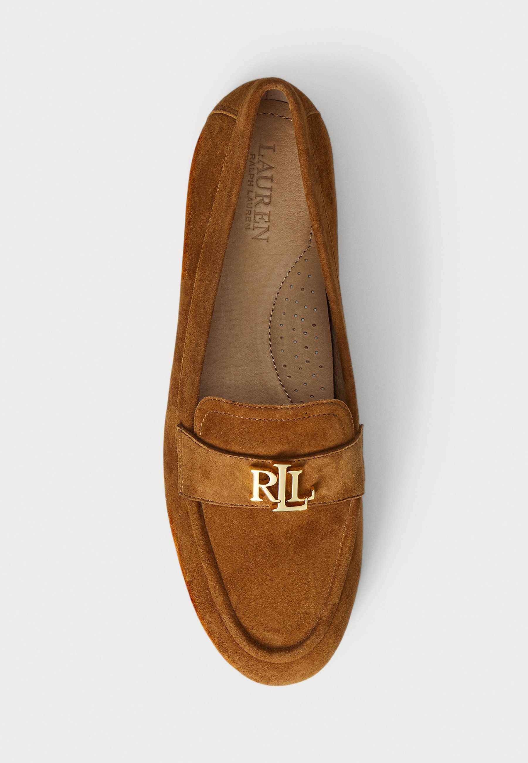 Lauren Ralph Lauren AVERI III SUEDE LOAFER - Instappers - lauren tan