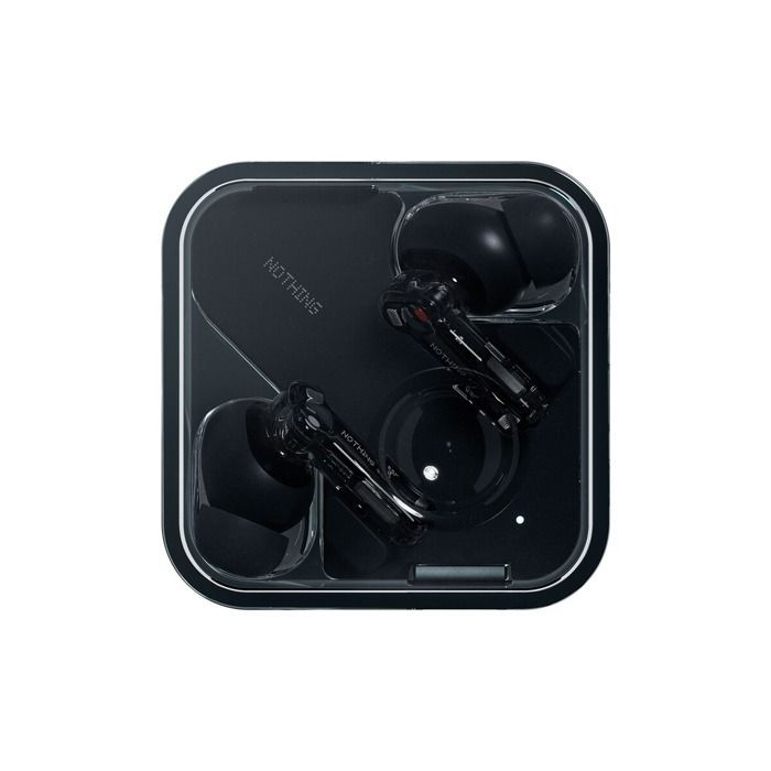 Fones de ouvido sem fio Nothing Ear (a) Bluetooth com cancelamento de ruído ativo, pretos