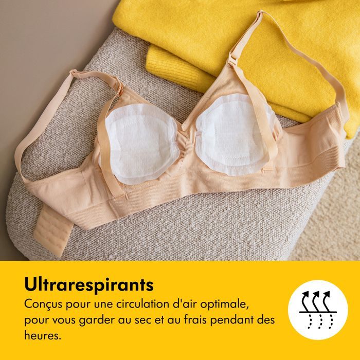 MEDELA - Coussinets d'allaitement Ultra Respirants - lot de 60- Absorbants, fins et discrets